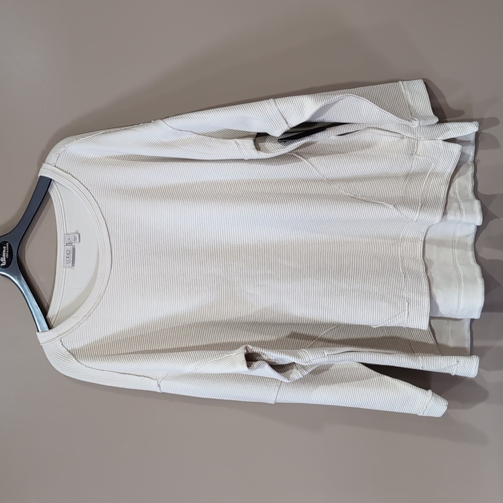LOGO Beige Women's  Sweater/ Sweatshirt Size XL